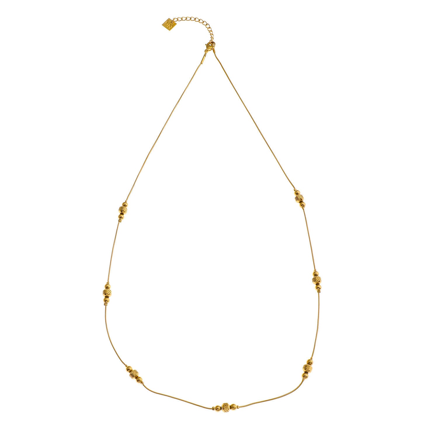PAULINA Delicate Beaded Chain Necklace - Velora Luxury Fashion