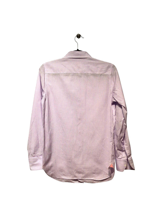 PINK Regular fit Button-down Top in Purple - 8 - Velora