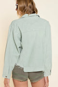 POL Button Down Corduroy Trucker Jacket - Velora Luxury Fashion