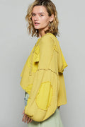 POL Raw Hem Cropped Hooded Jacket - Velora Luxury Fashion
