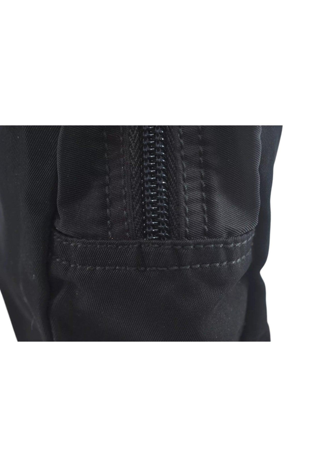 PRADA Nylon Leather Pouch Purse Black 3978K - Velora Luxury Fashion