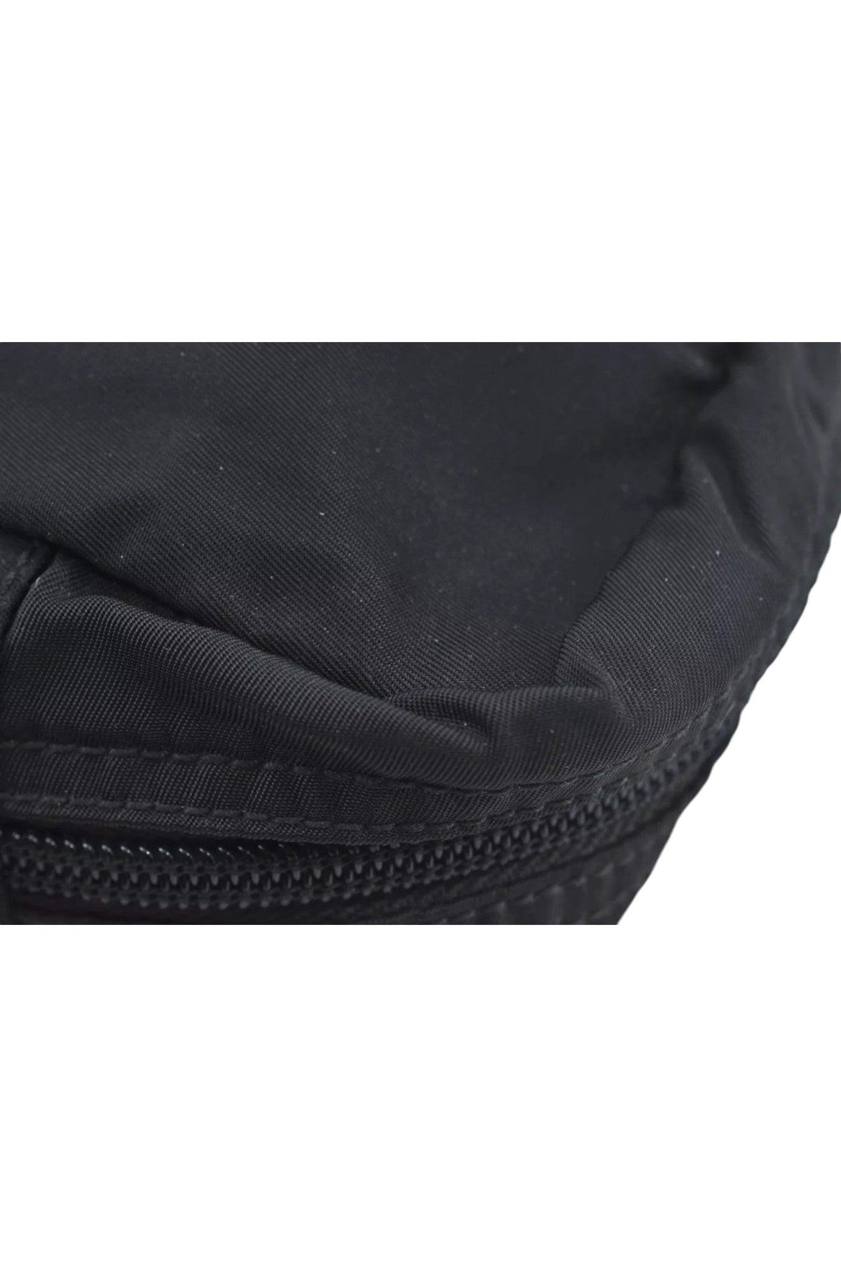PRADA Nylon Leather Pouch Purse Black 3978K - Velora Luxury Fashion