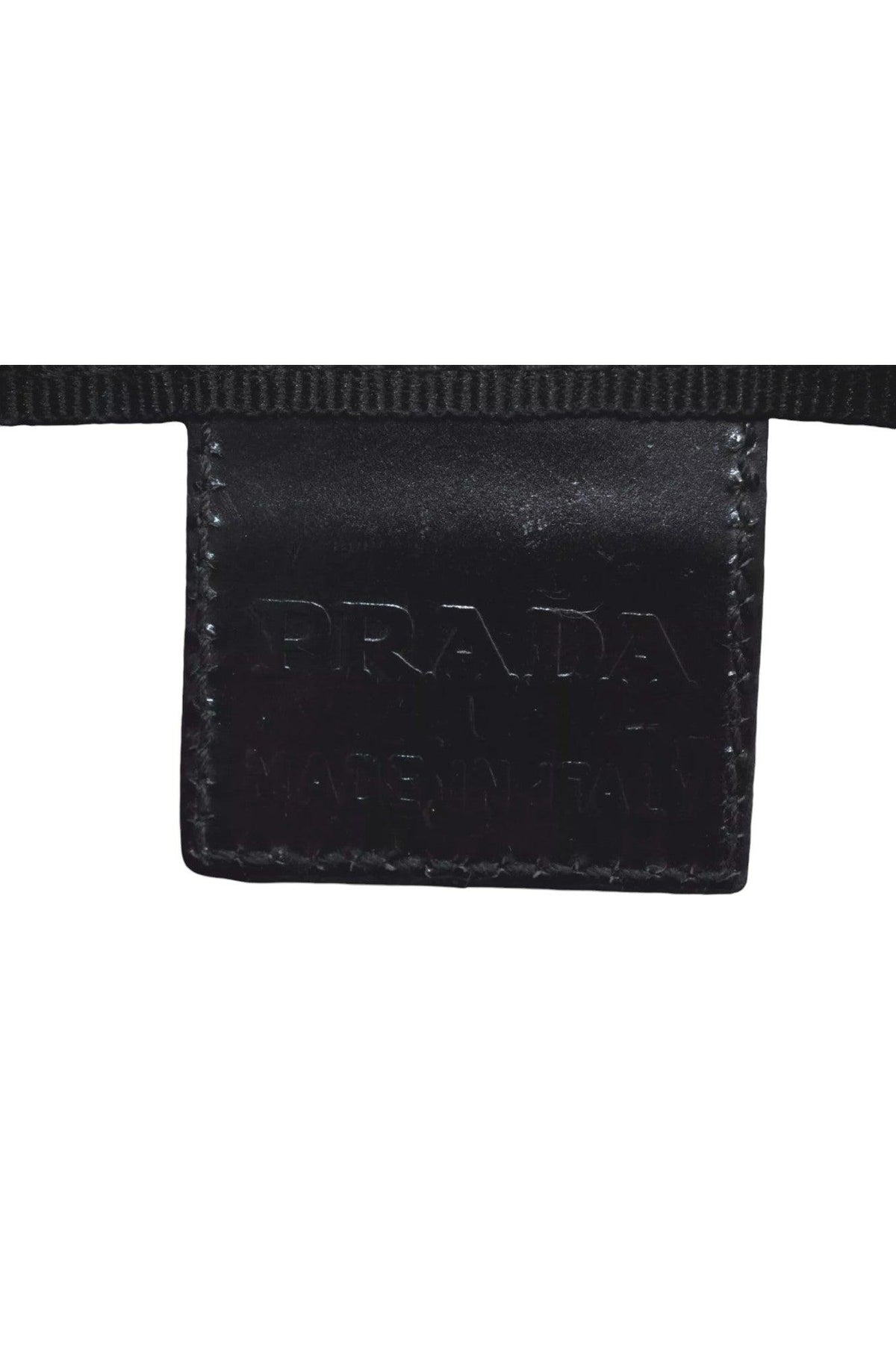 PRADA Nylon Leather Pouch Purse Black 3978K - Velora Luxury Fashion