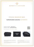 PRADA Nylon Leather Pouch Purse Black 3978K - Velora Luxury Fashion