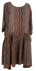 PRC3772 Avatar Pure Silk Boxy Babydoll Dress - Velora Luxury Fashion
