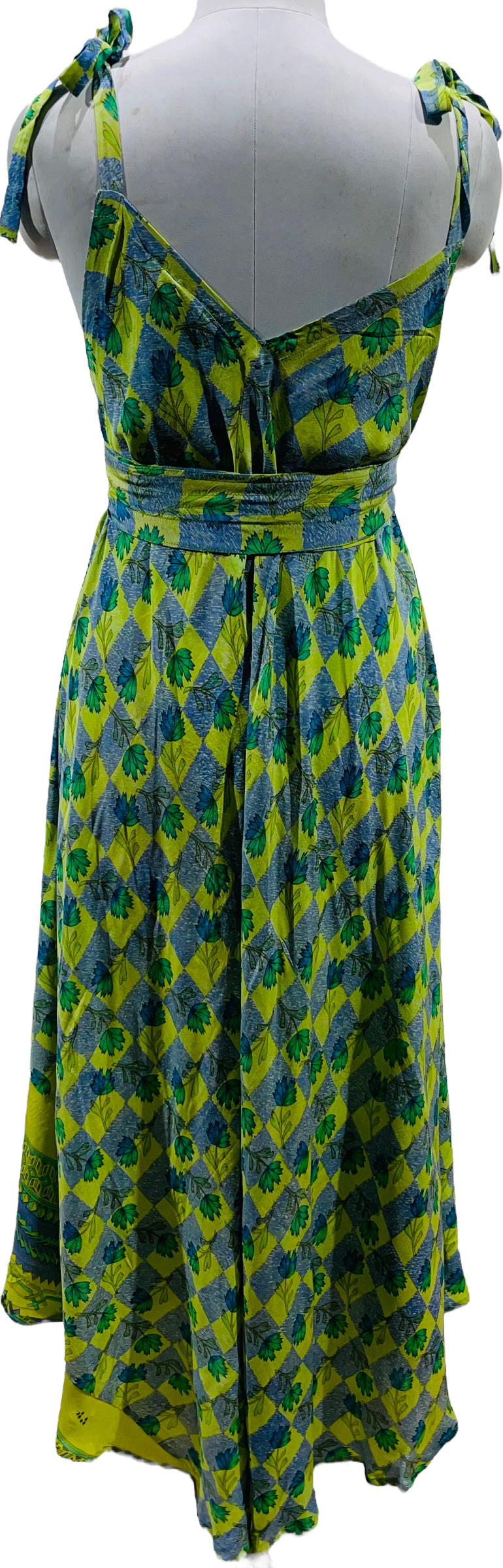 PRC5470 Avatar Pure Silk Maxi Dress with Belt - Velora Luxury Fashion