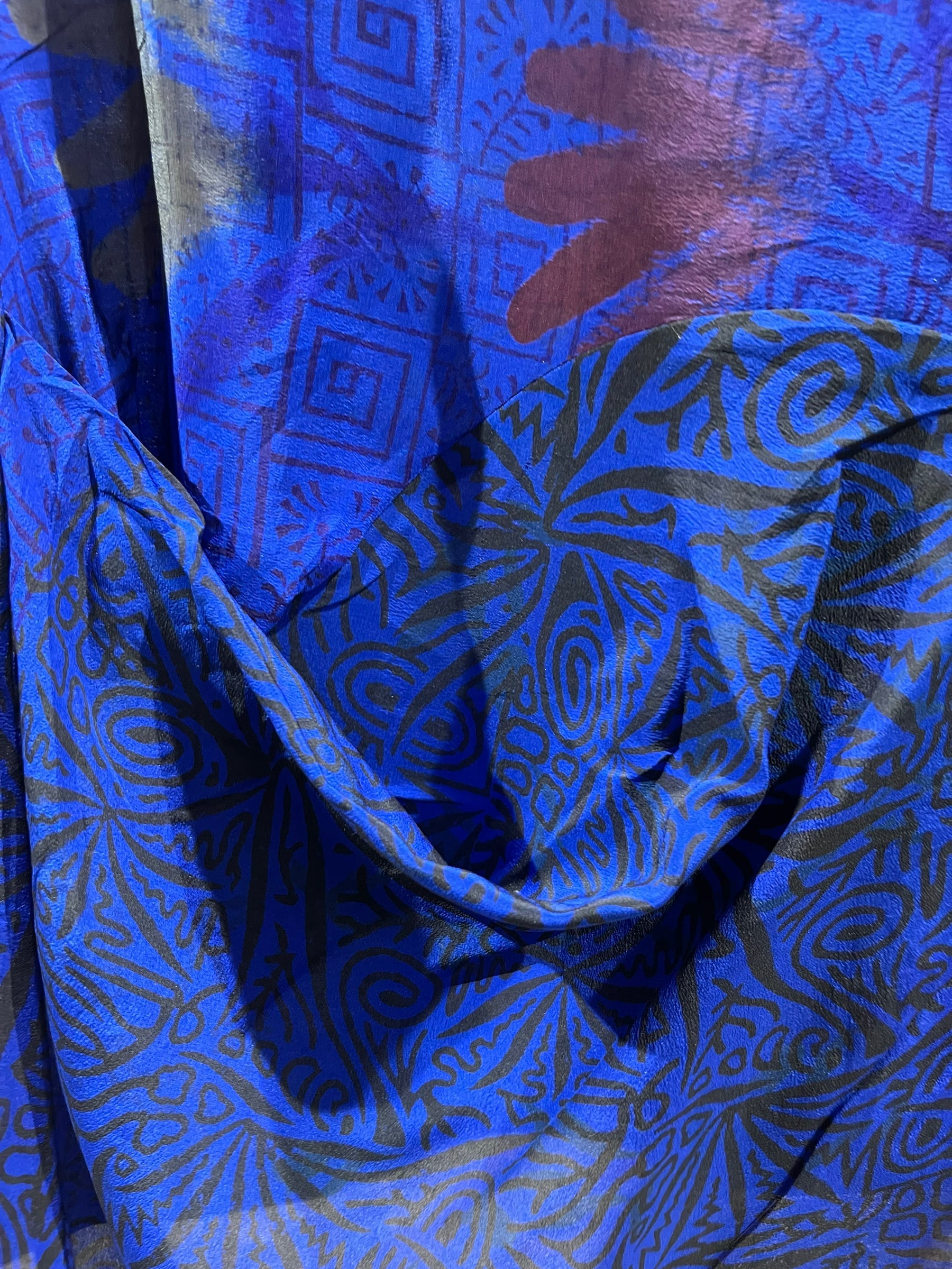 PRC5485 Avatar Pure Silk Self Pocket Tunic Dress - Velora Luxury Fashion