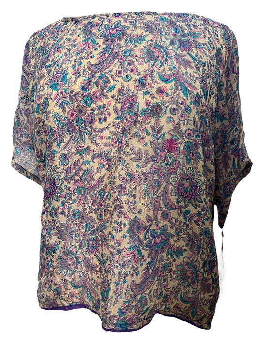 PRC5915 Avatar Pure Silk Boxy Top - Velora Luxury Fashion