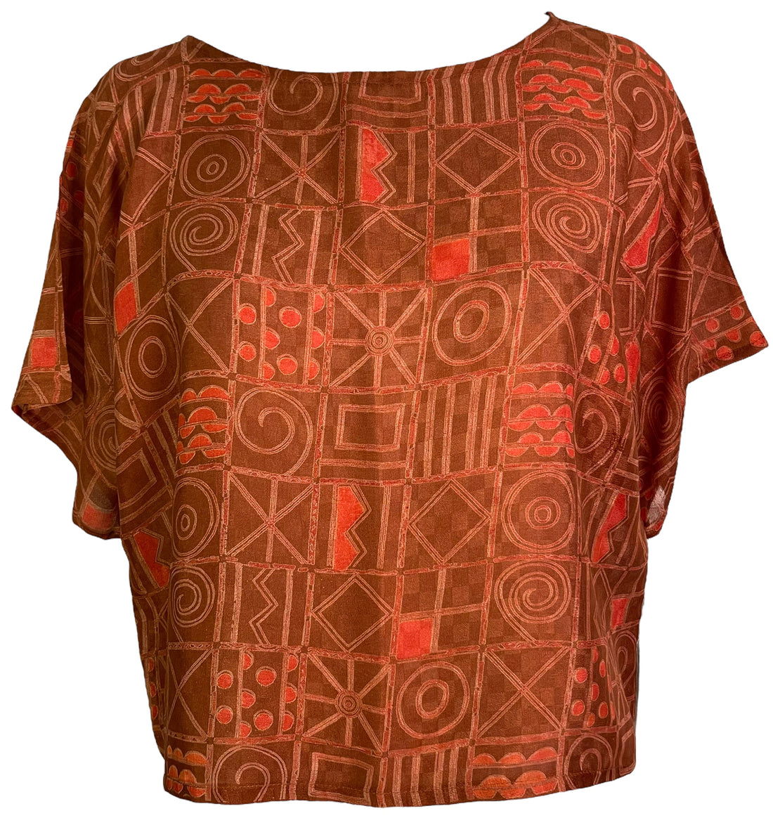 PRC6089 Avatar Pure Silk Boxy Top - Velora Luxury Fashion