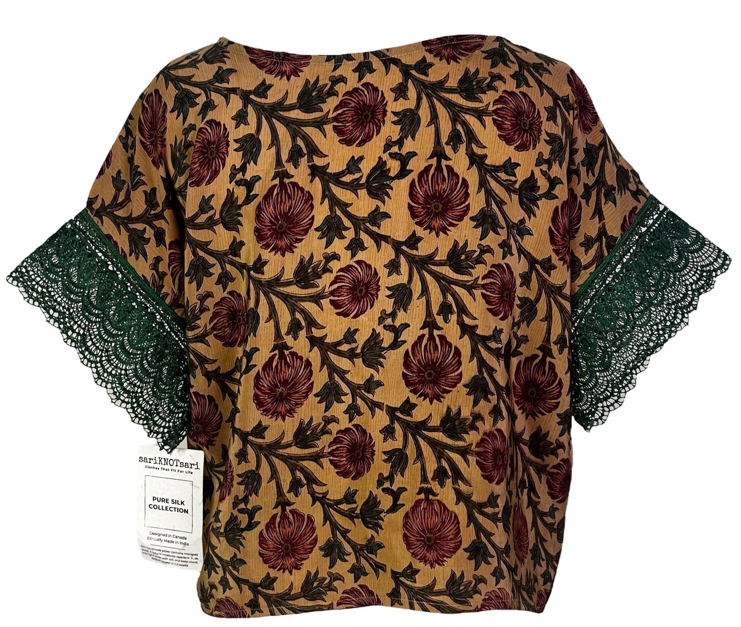 PRC6170 Avatar Pure Silk Boxy Top - Velora