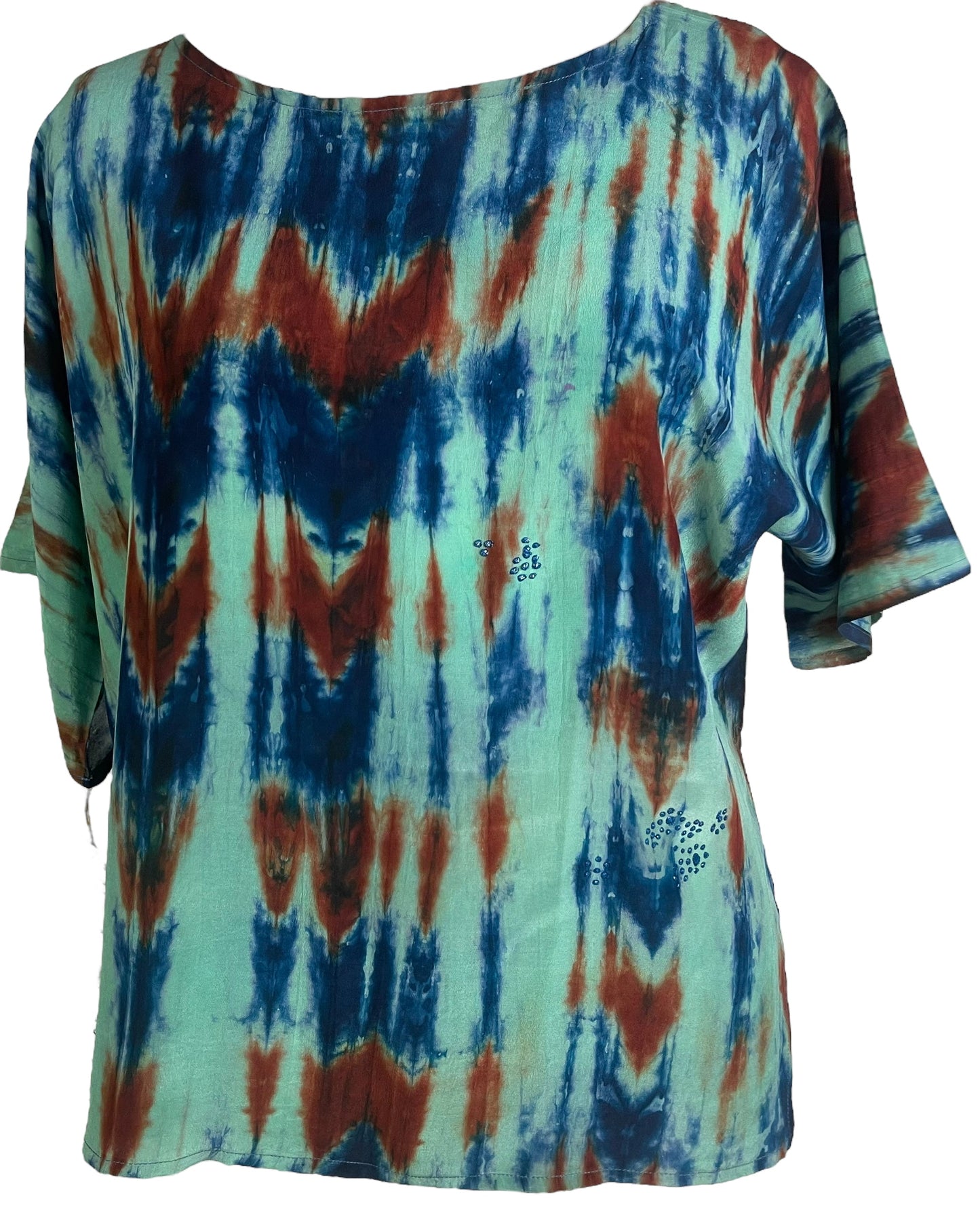 PRC6496 Avatar Pure Silk Side Slit Top - Velora Luxury Fashion