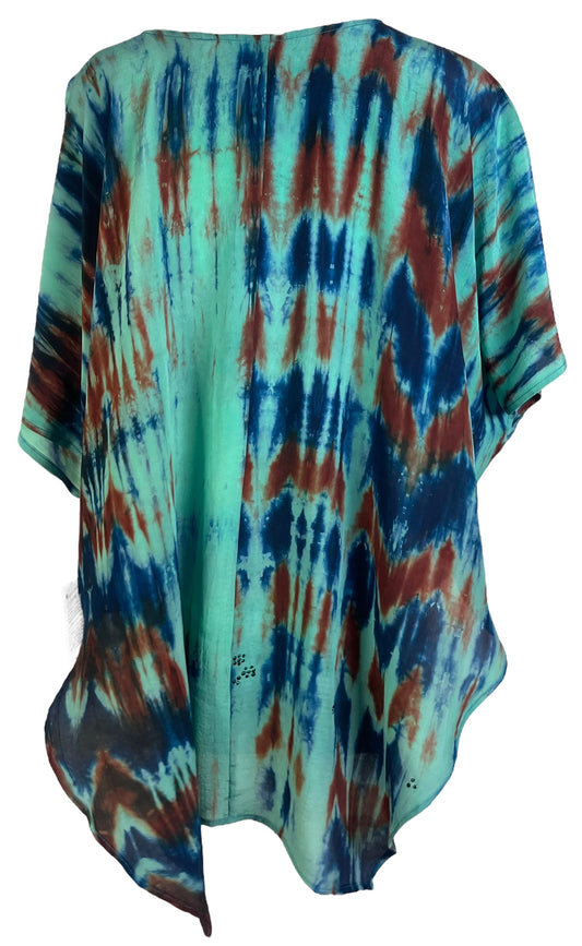 PRC6496 Avatar Pure Silk Waterfall Top - Velora Luxury Fashion