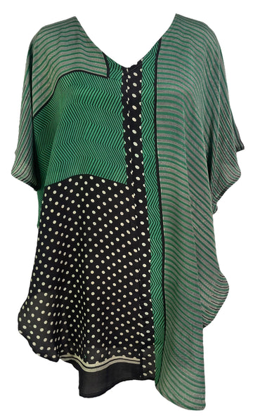 PRC6498 Avatar Pure Silk Waterfall Top - Velora Luxury Fashion
