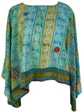 PRC6537 Avatar Pure Silk Kimono-Sleeved Top - Velora Luxury Fashion