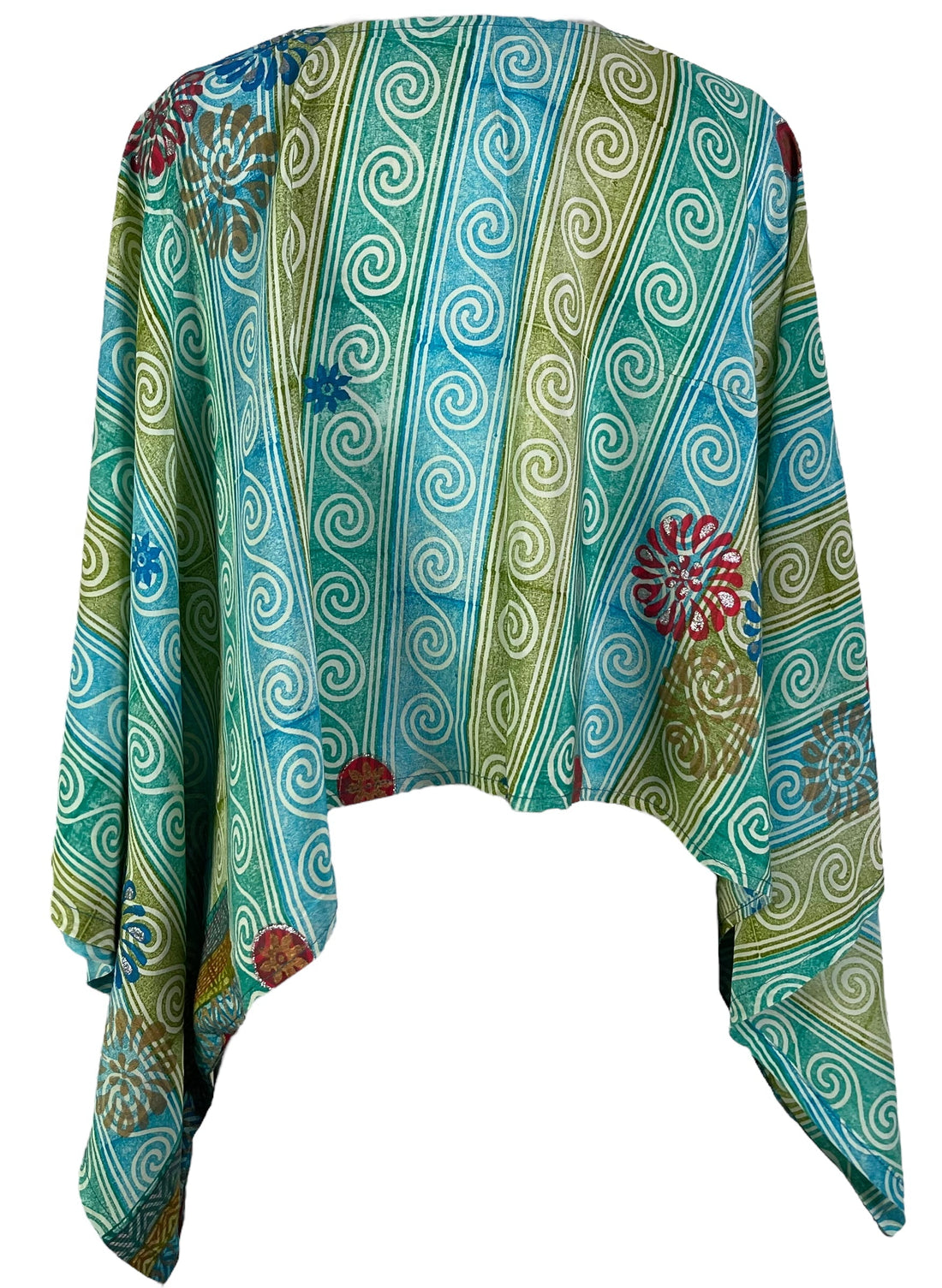 PRC6537 Avatar Pure Silk Kimono-Sleeved Top - Velora Luxury Fashion