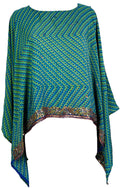 PRC6571B Avatar Pure Silk Capelet Poncho - Velora Luxury Fashion