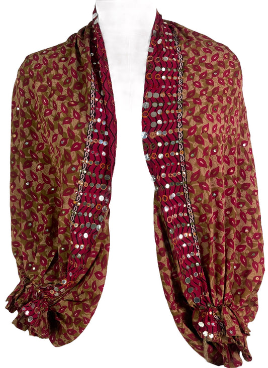 PRC6586 Avatar Pure Silk Bolero - Velora Luxury Fashion