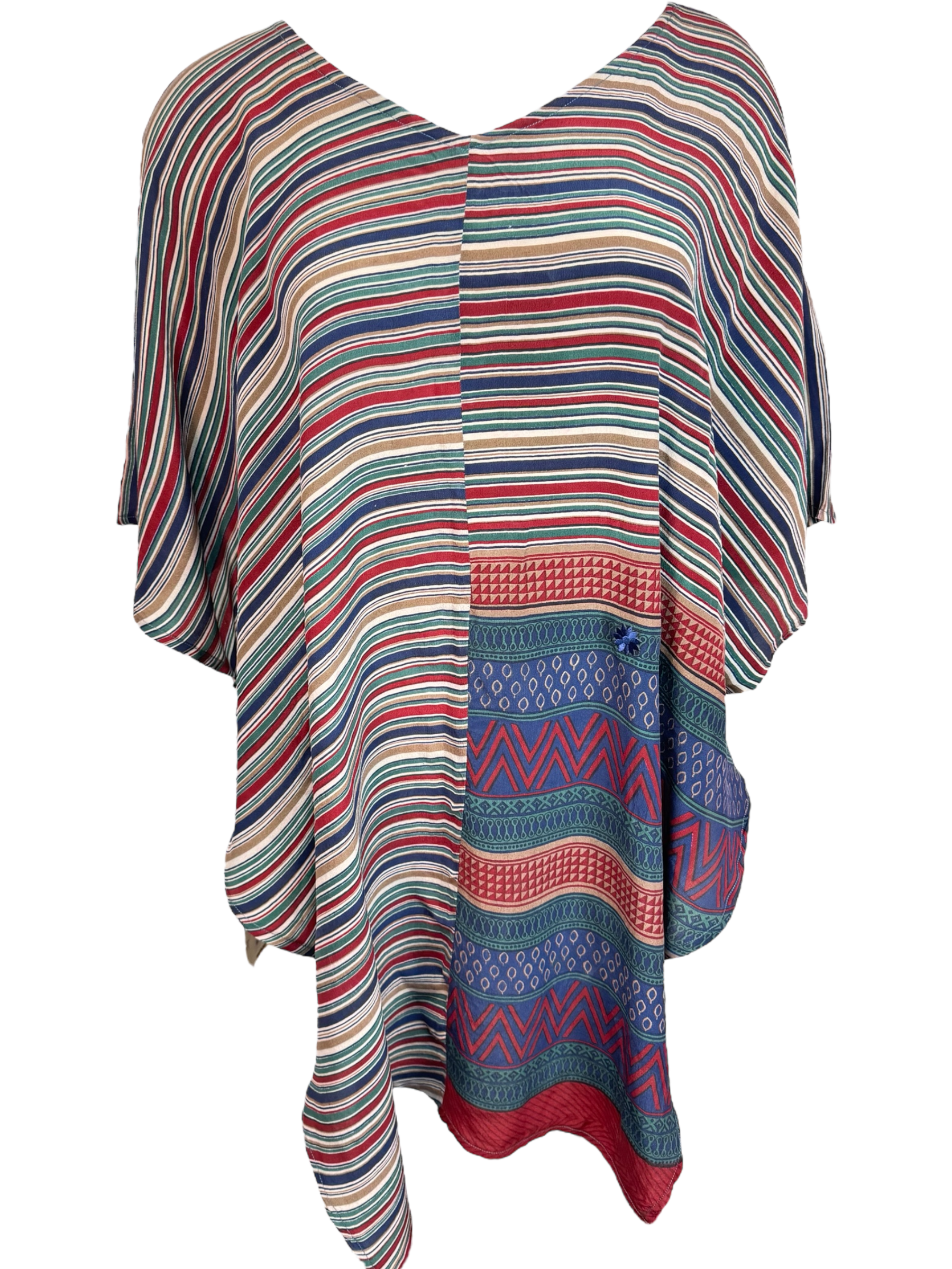 PRC6653 Avatar Pure Silk Waterfall Top - Velora