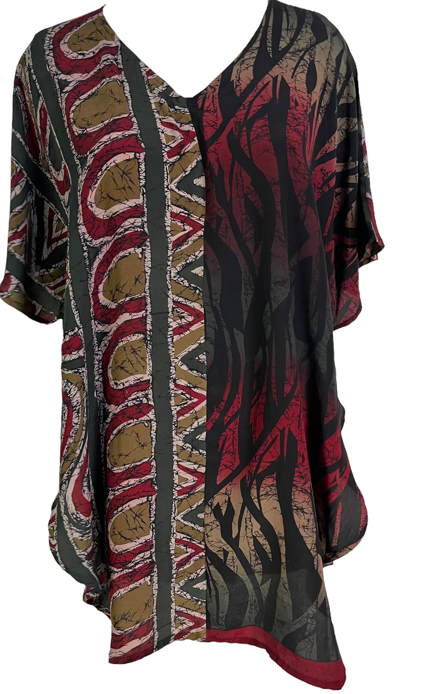 PRC6654 Avatar Pure Silk Waterfall Top - Velora