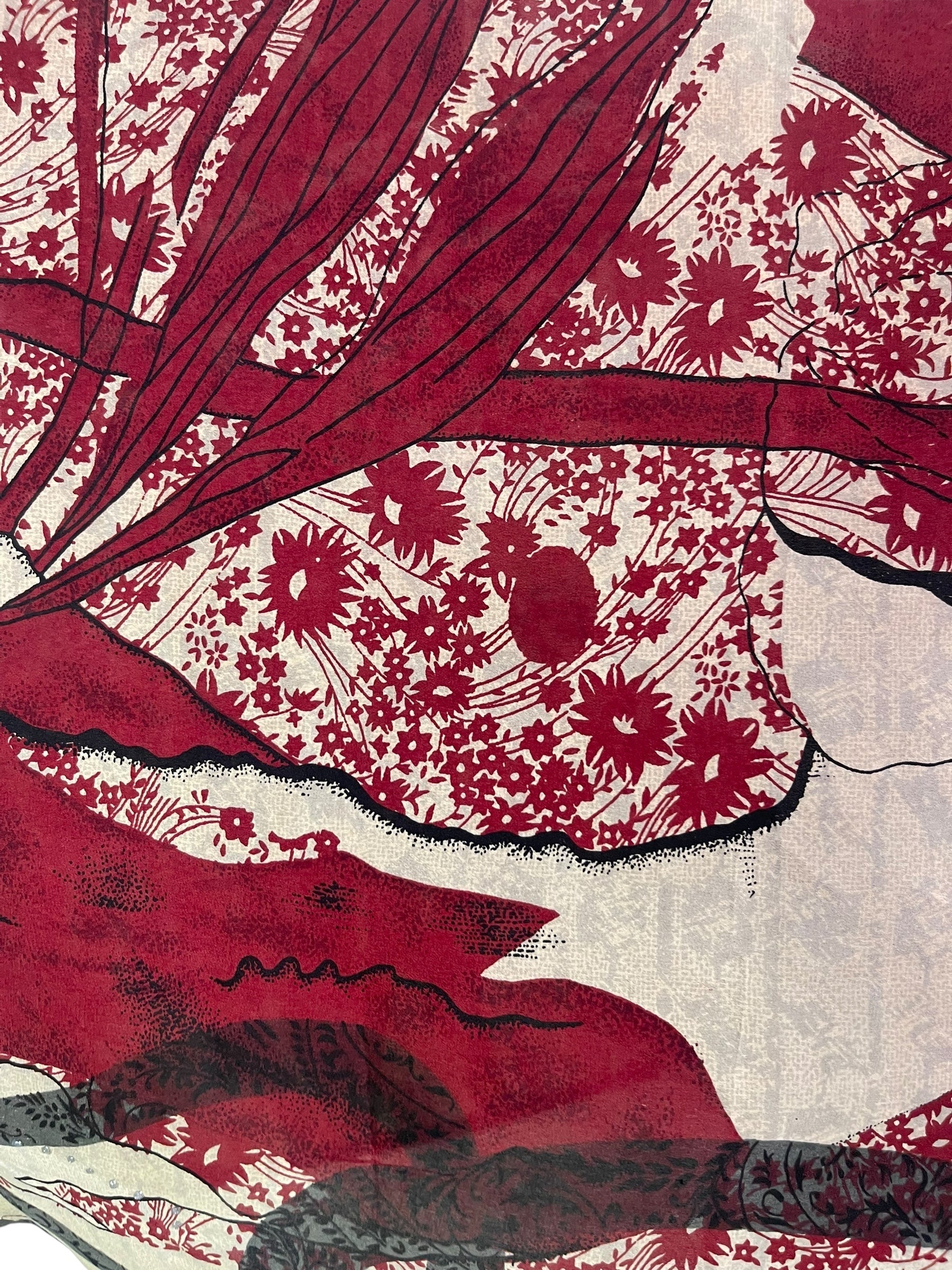 PRC6663 Avatar Pure Silk Kimono-Sleeved Top - Velora