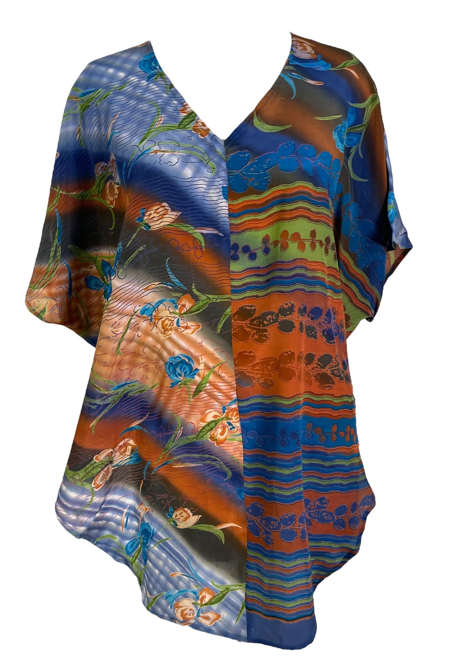 PRC6667 Avatar Pure Silk Waterfall Top - Velora