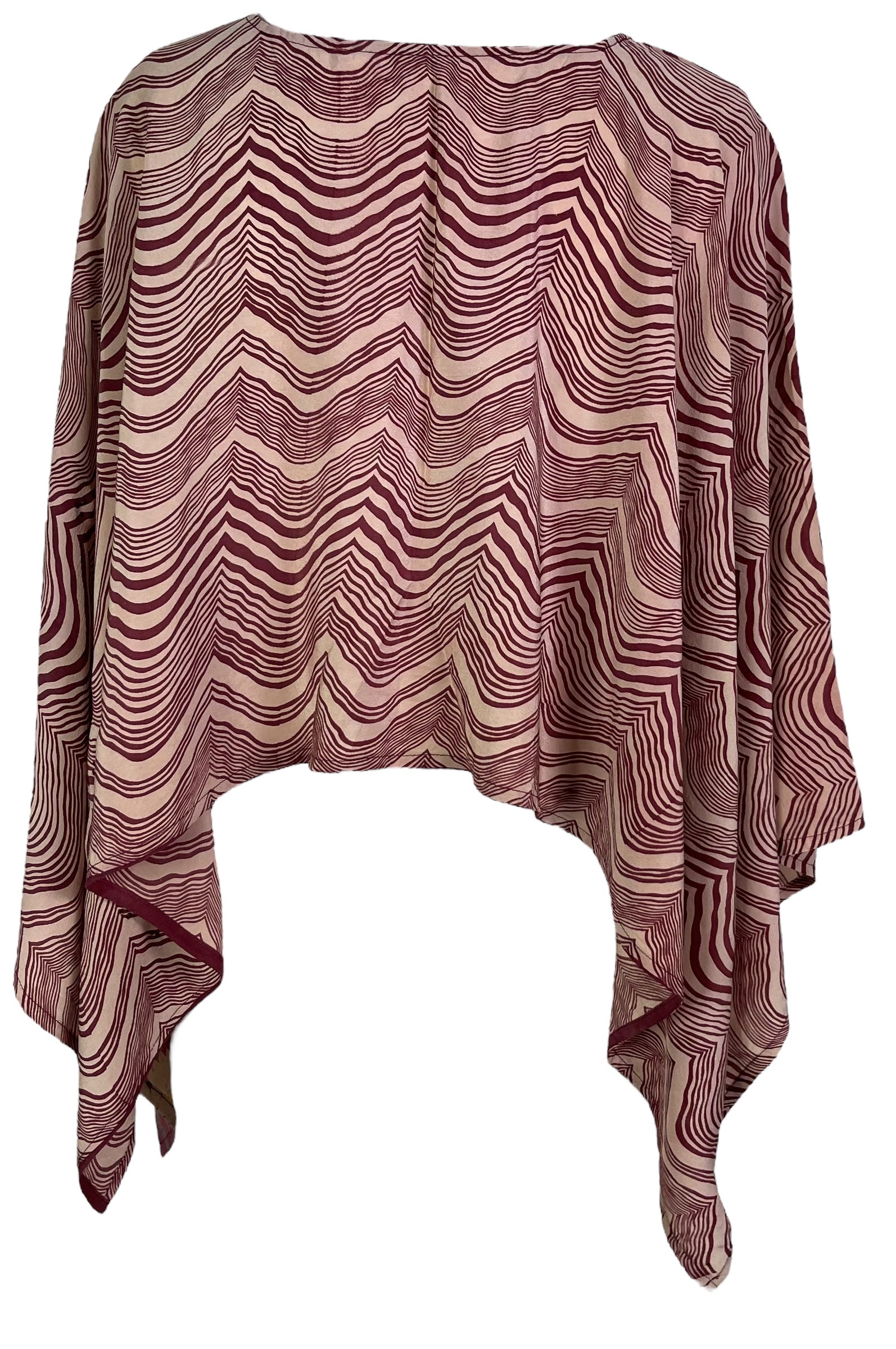 PRC6701 Avatar Pure Silk Capelet Poncho - Velora Luxury Fashion