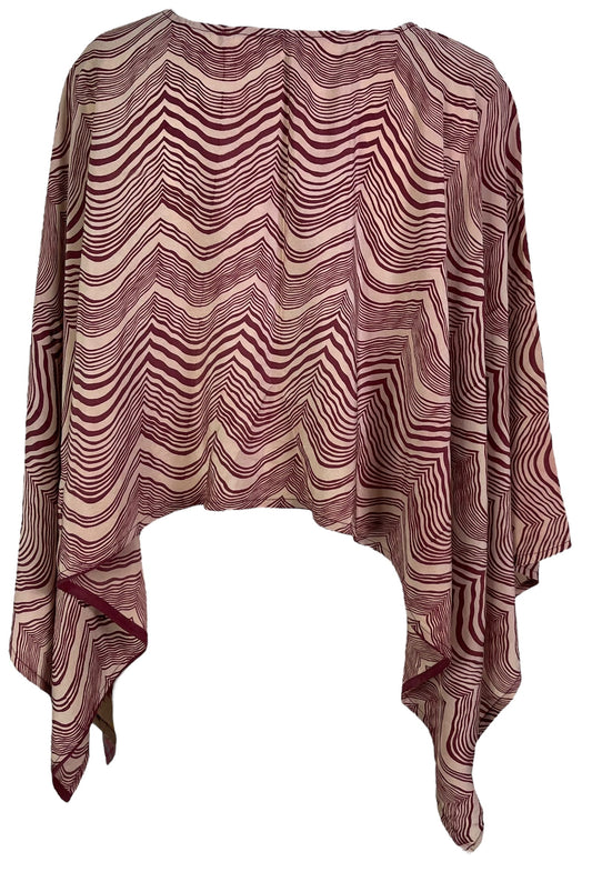 PRC6701 Avatar Pure Silk Capelet Poncho - Velora