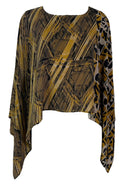PRC6705 Avatar Pure Silk Capelet Poncho - Velora Luxury Fashion