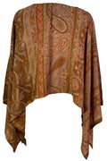 PRC6720 Avatar Pure Silk Capelet Poncho - Velora Luxury Fashion