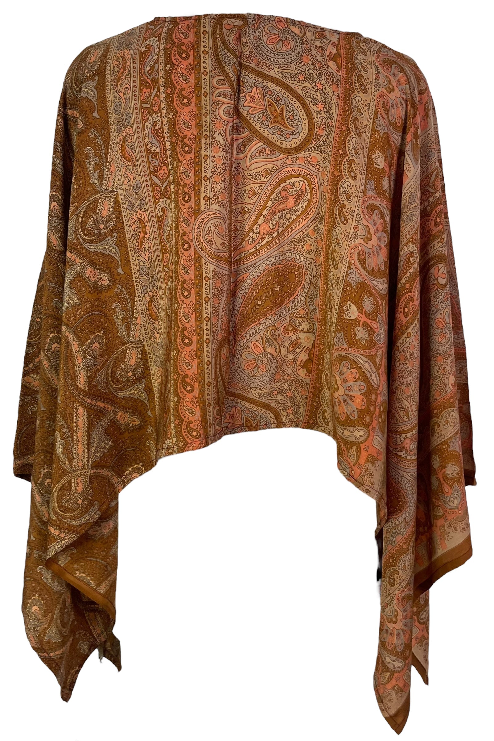 PRC6720 Avatar Pure Silk Capelet Poncho - Velora Luxury Fashion