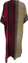 PRC6759 Avatar Long Pure Silk Kimono Sleeved Duster with Belt - Velora Luxury Fashion