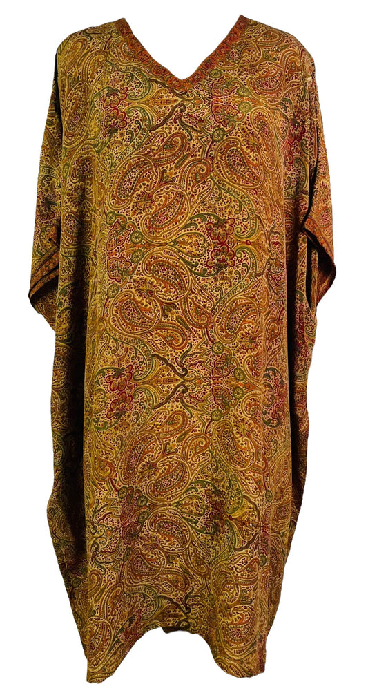 PRC6772 Avatar Pure Silk Midi Length Kaftan - Velora