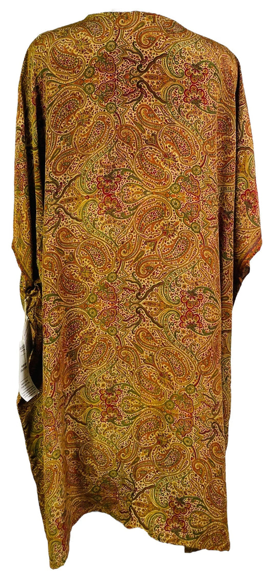 PRC6772 Avatar Pure Silk Midi Length Kaftan - Velora