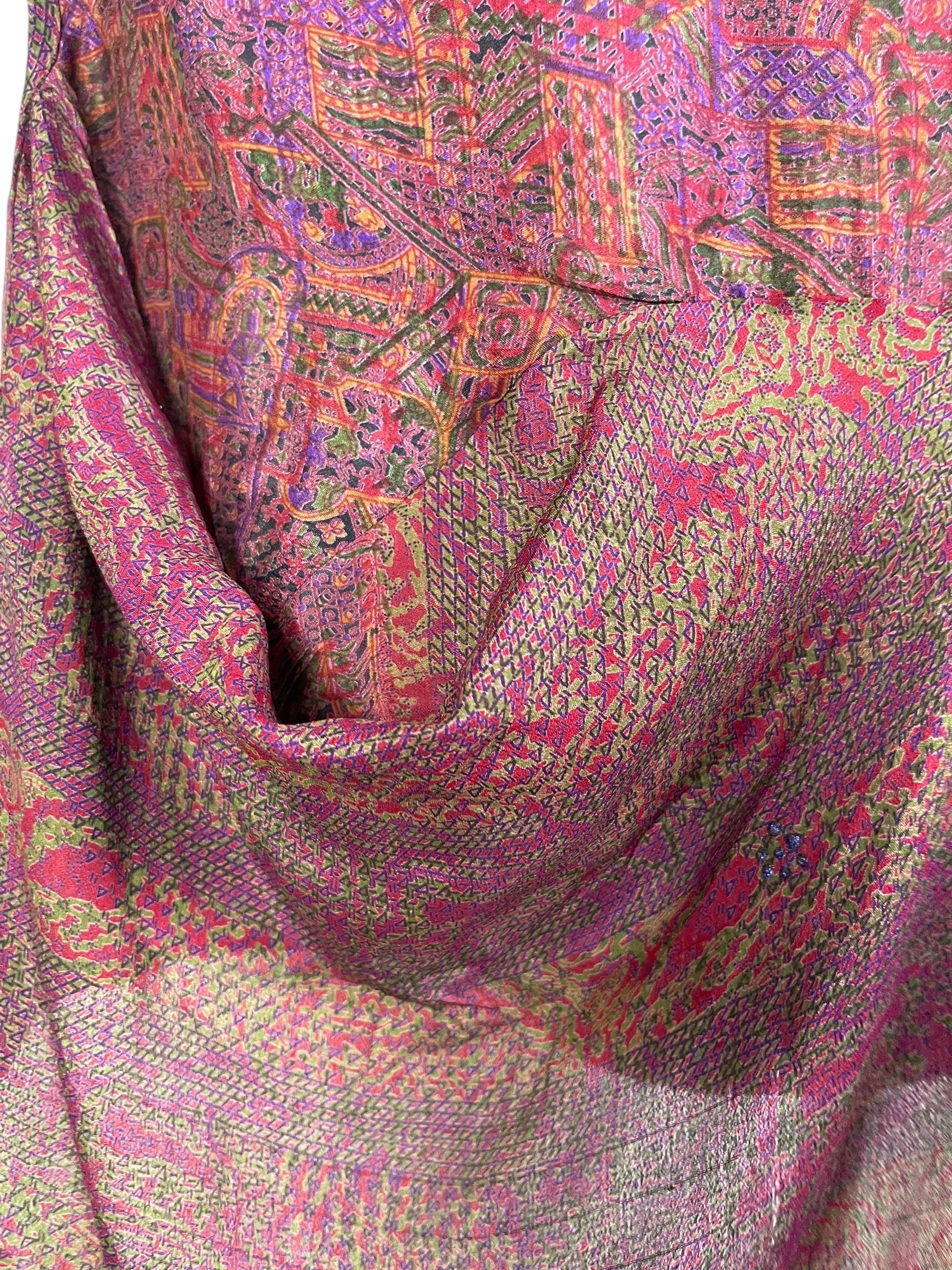 PRC6827 Avatar Pure Silk Self Pocket Tunic Dress - Velora Luxury Fashion