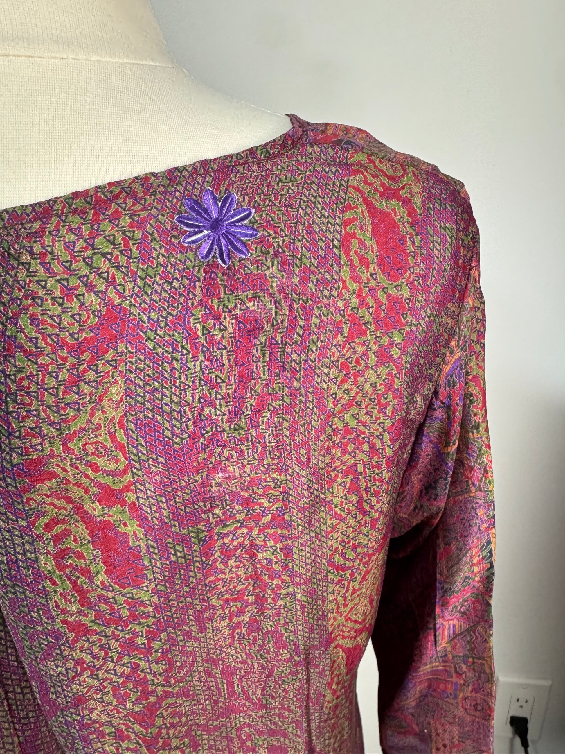 PRC6827 Avatar Pure Silk Self Pocket Tunic Dress - Velora Luxury Fashion
