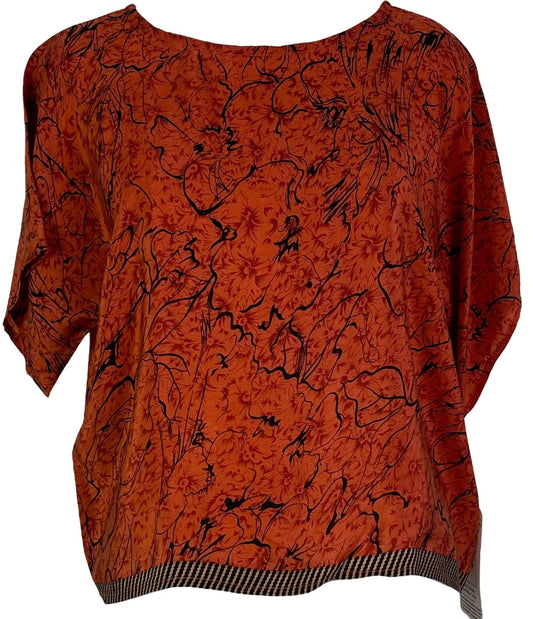 PRC6828 Avatar Pure Silk Boxy Top - Velora Luxury Fashion