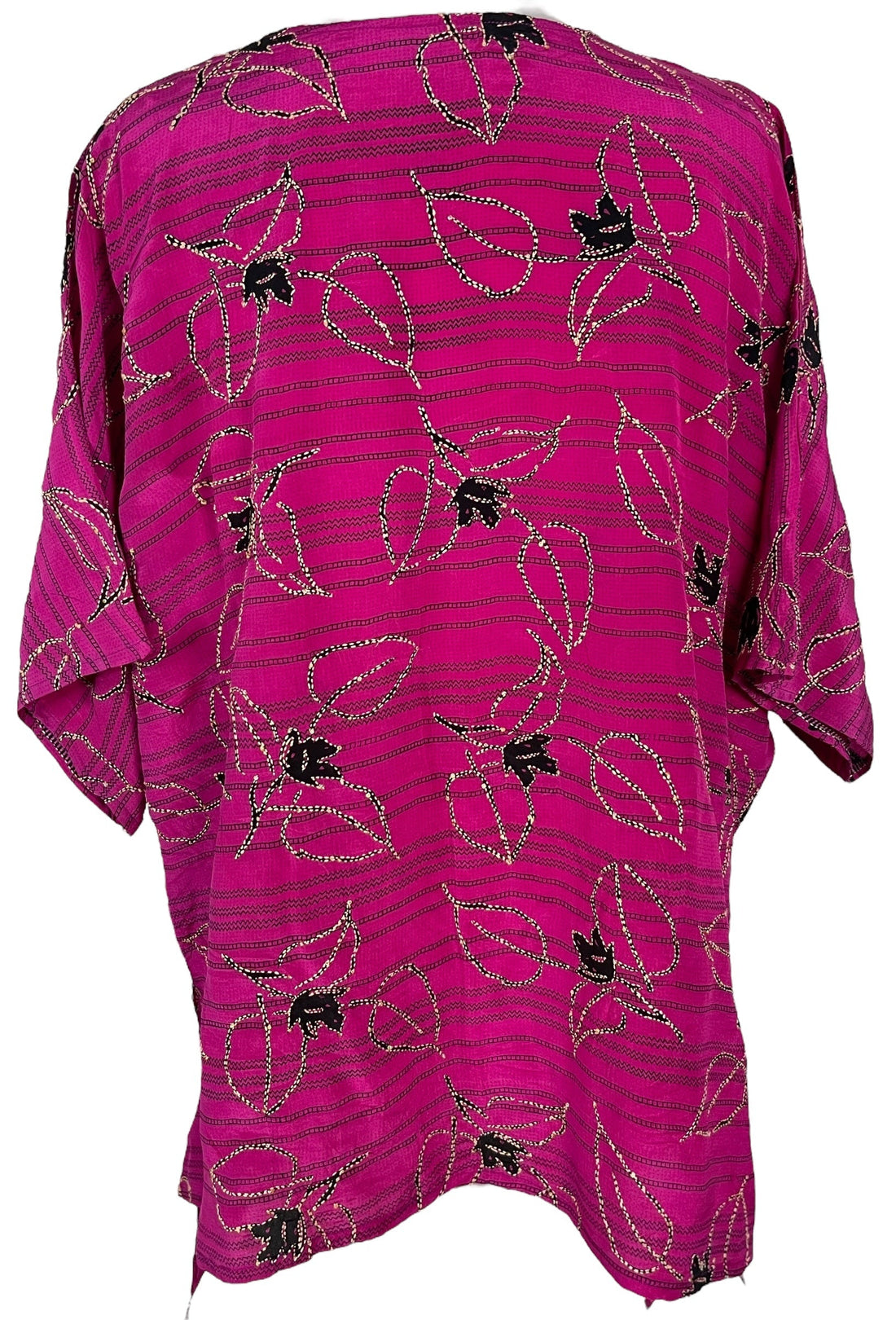 PRC6934 Avatar Pure Silk Long Tunic with Side Ties - Velora Luxury Fashion