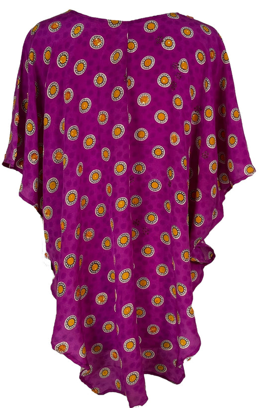 PRC6976 Avatar Pure Silk Waterfall Top - Velora Luxury Fashion
