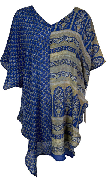 PRC7001 Avatar Pure Silk Waterfall Top - Velora Luxury Fashion