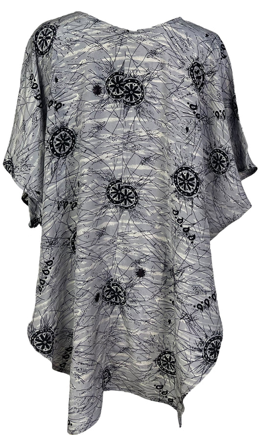 PRC7002 Avatar Pure Silk Waterfall Top - Velora Luxury Fashion