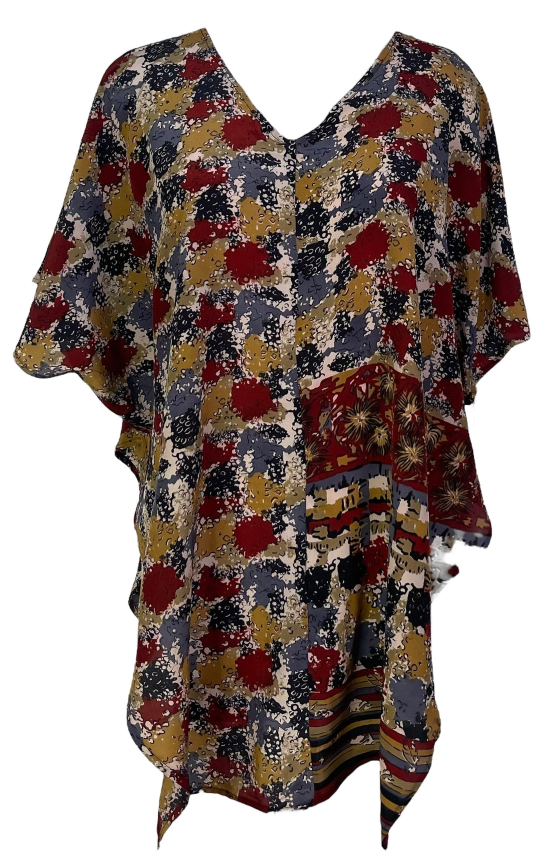 PRC7003 Avatar Pure Silk Waterfall Top - Velora Luxury Fashion