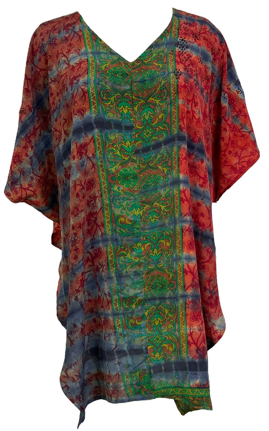 PRC7019 Avatar Pure Silk Waterfall Top - Velora