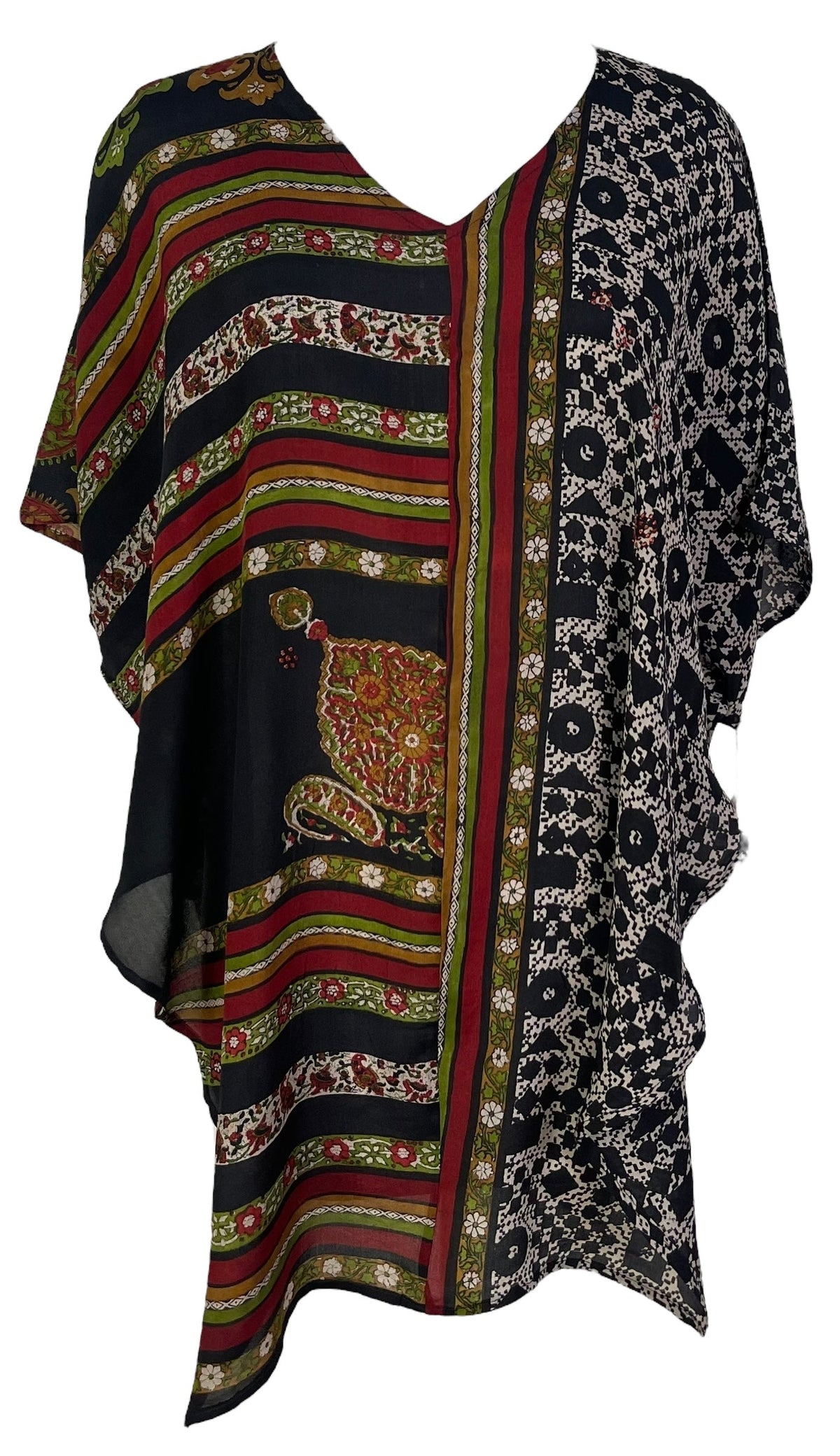 PRC7030 Avatar Pure Silk Waterfall Top - Velora Luxury Fashion