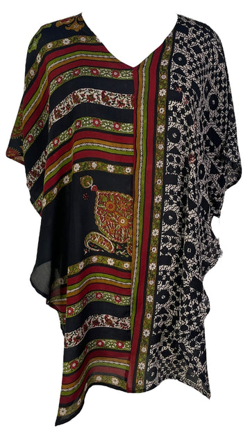 PRC7030 Avatar Pure Silk Waterfall Top - Velora Luxury Fashion