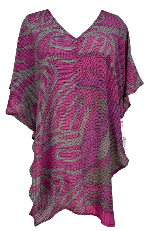 PRC7031 Avatar Pure Silk Waterfall Top - Velora Luxury Fashion