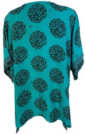 PRC7152 Avatar Pure Silk Long Tunic with Side Ties - Velora Luxury Fashion