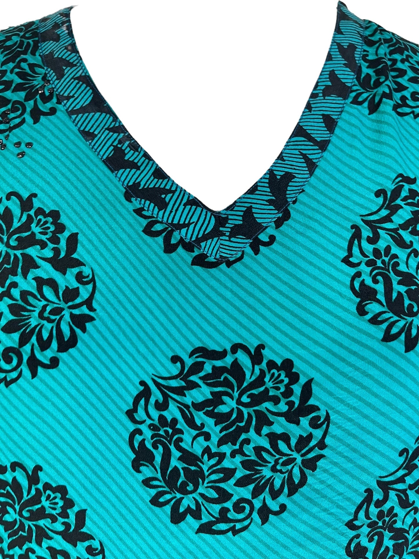 PRC7152 Avatar Pure Silk Long Tunic with Side Ties - Velora Luxury Fashion