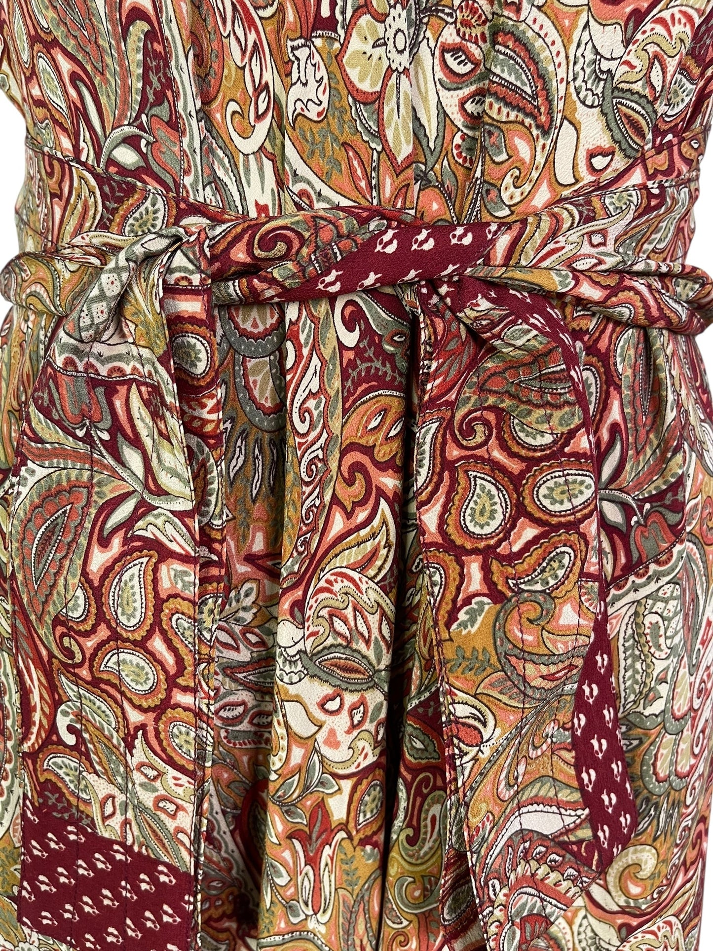 PRC7245 Avatar Pure Silk Maxi Dress with Belt - Velora Luxury Fashion
