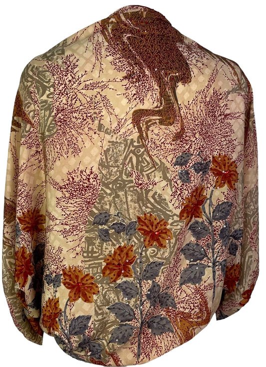 PRC7248 Avatar Pure Silk Bolero - Velora Luxury Fashion