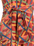 PRC7249 Avatar Pure Silk Maxi Dress with Belt - Velora Luxury Fashion